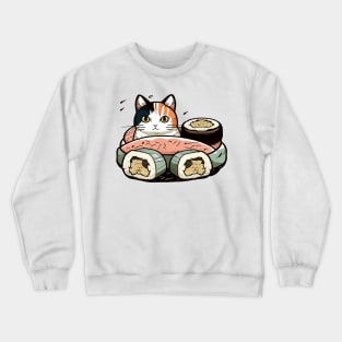 Sushi Cat Crewneck Sweatshirt